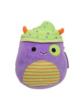 Squishmallows Marvin Latte Monster Plush Toy 11" Purple Green Halloween Plushie